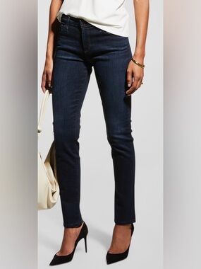 Like New! AG Adriano Goldschmied Mika Dark Indigo Super High Rise Skinny Jeans
